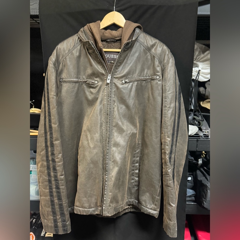 GUESS Men's Brown Bomber Jacket XL